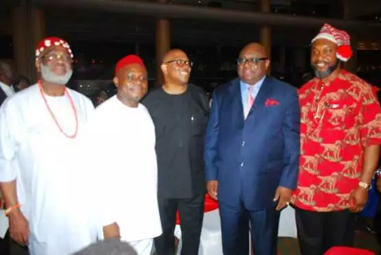 Chief Ben Obi, Dr.Chika Okafor, Mr. Peter Obi, Dr. Obi Ezeude and Mr. Fred Osita Chidoka