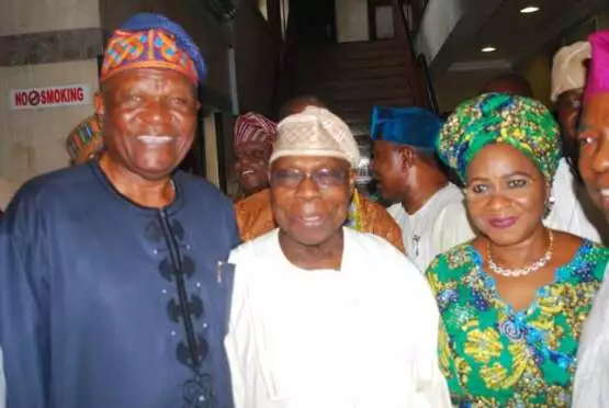 Mr. Tunde Adelaja,Chief Olusegun Obasanjo and Mrs. Dupe Adelaja