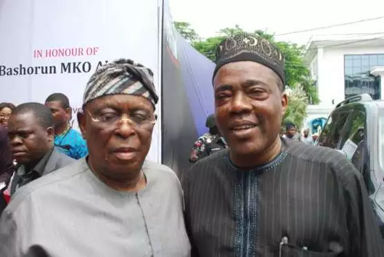 Chief Olusegun Osoba and Ganiyu Olanrewaju Solomon