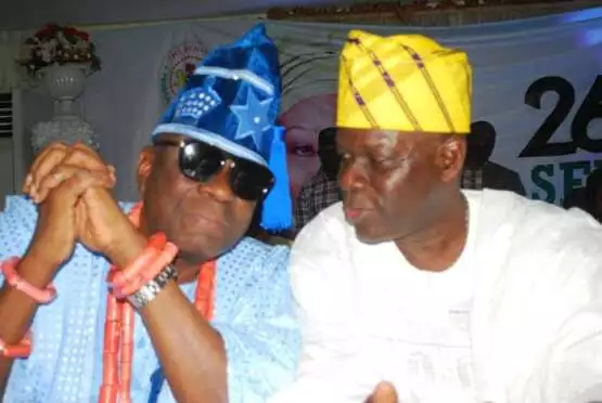 Oba Rilwan Akiolu,Oba of Lagos and Alhaji Tunde Balogun