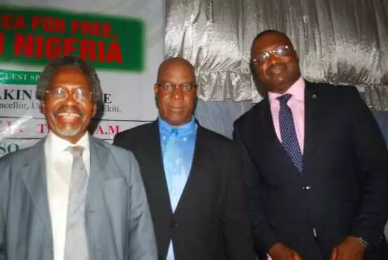 Prof. Akin Oyebode, Barr. James Akhigbe and Barr.Bassey Ekanem