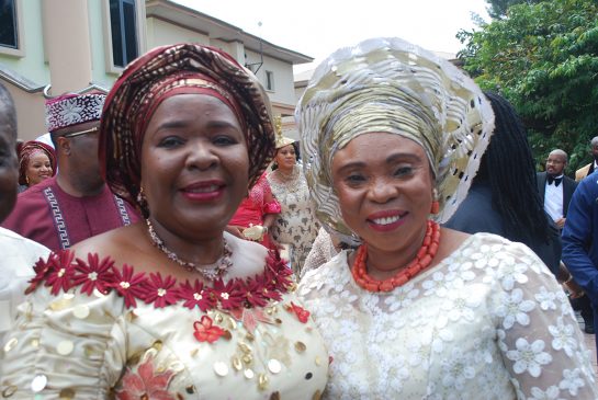 The bride's mother Nkechi Obi and Dame Comfort Obi