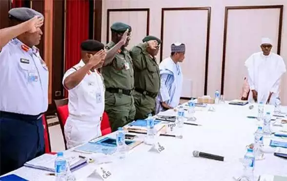 Buhari and Service Chiefs