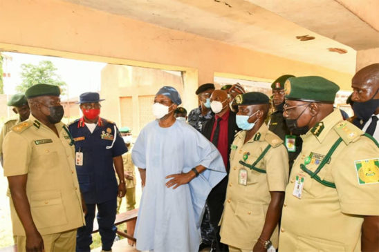 Rauf Aregbesola and Prison Officials