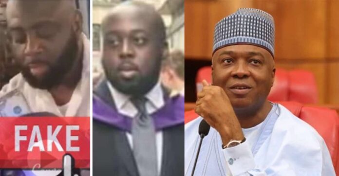 Bukola Saraki and His Son Bukola Saraki and His Son