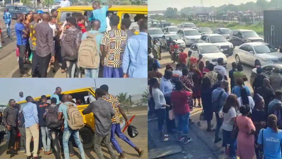 Commuters Standed in Lagos
