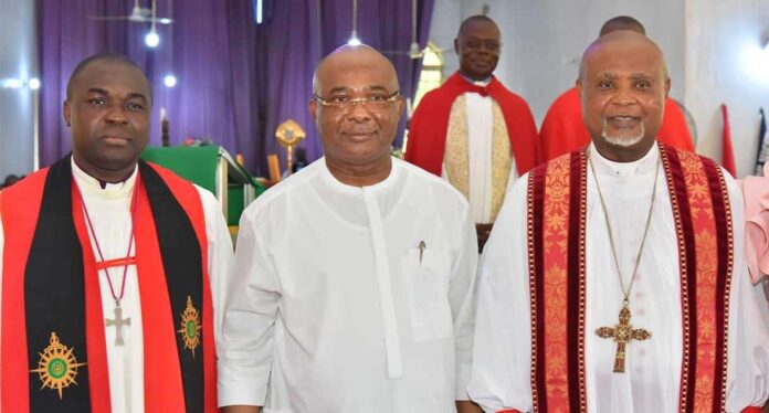 Hope Uzodimma at Diocese of Isi-Mbano Anglican Communion Governor Hope Uzodimm