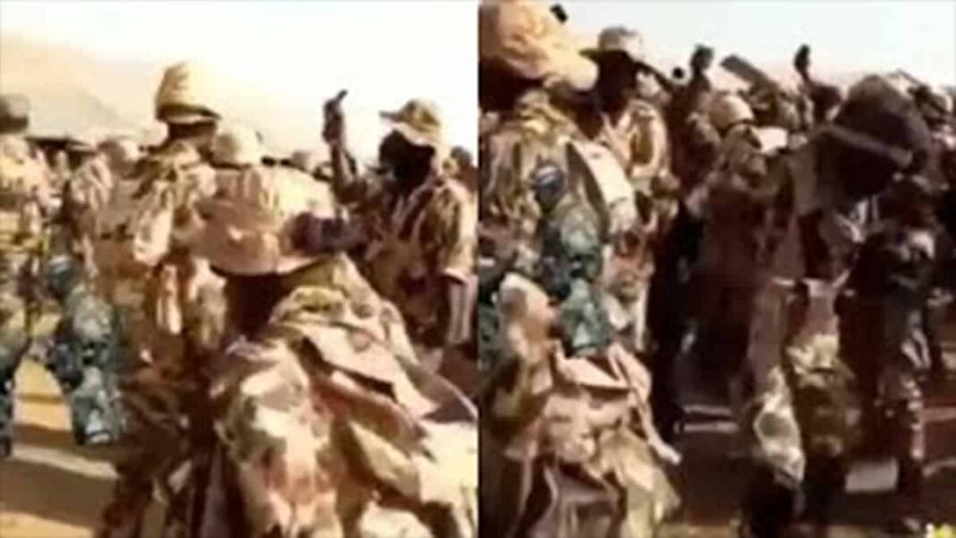 Soldiers Dancing to Emi lokan Song