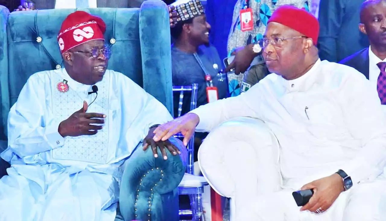 Bola Tinubu and Hope Uzodimma