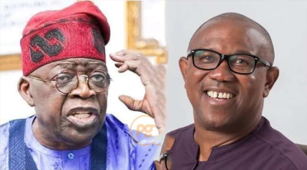 Bola Tinubu and Peter Obi