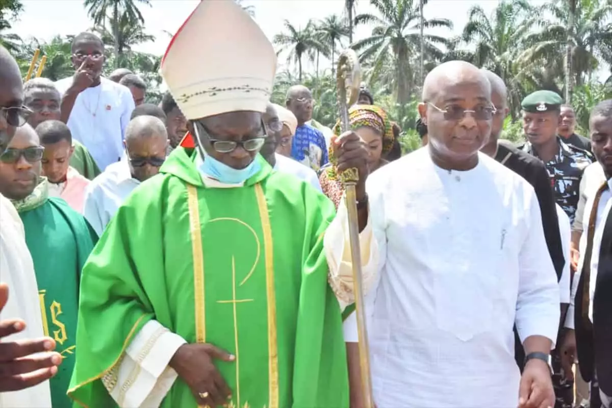Hope Uzodimma and Most Rev Solomon Amatu Hope Uzodimma and Most Rev Solomon Amatu