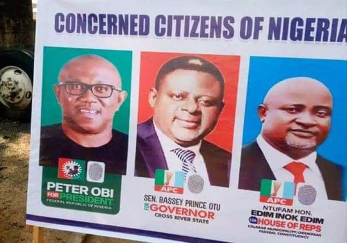 Peter Obi and Otu Poster in Cross River