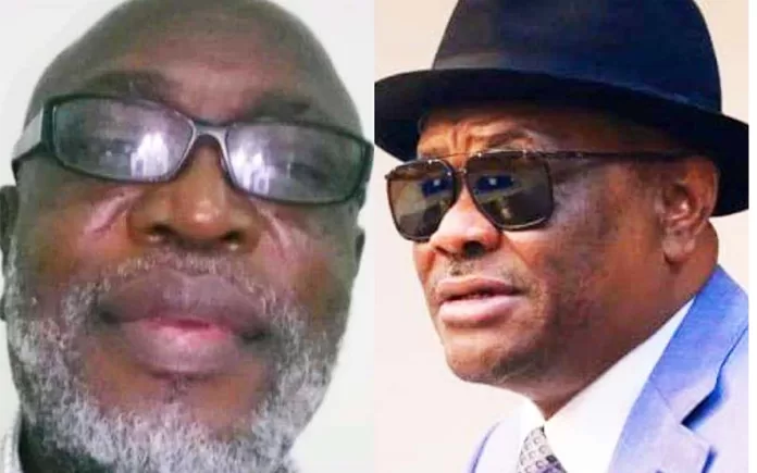 Sotonye Ijuye-Dagogo and Nyesom Wike Sotonye Ijuye-Dagogo and Nyesom Wike