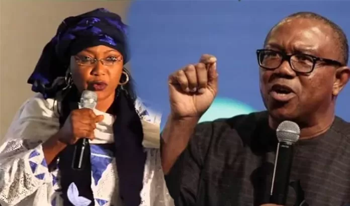 Najaatu Muhammad and Peter Obi Najaatu Muhammad and Peter Obi