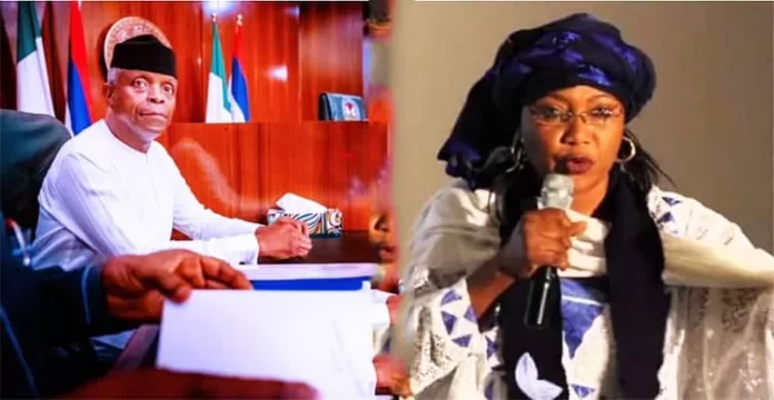Naja’atu Muhammad and Yemi Osinbajo Naja’atu Muhammad and Yemi Osinbajo