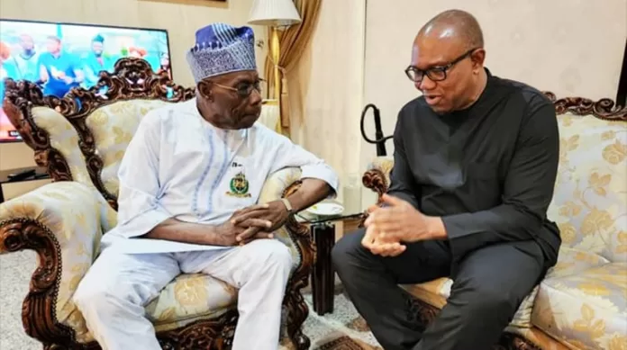 Olusegun Obasanjo and Peter Obi
