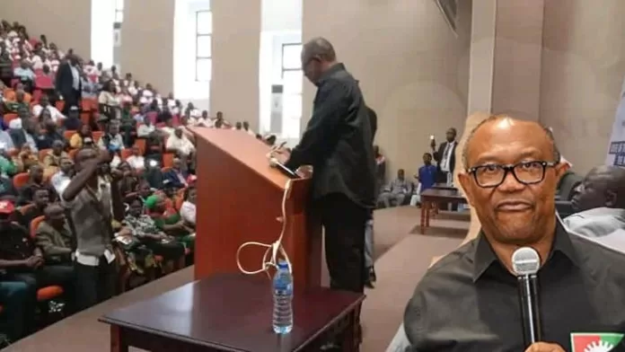 Peter Obi at UNN Peter Obi at UNN