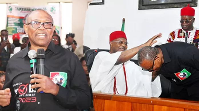 Peter Obi in Onitsha Peter Obi in Onitsha