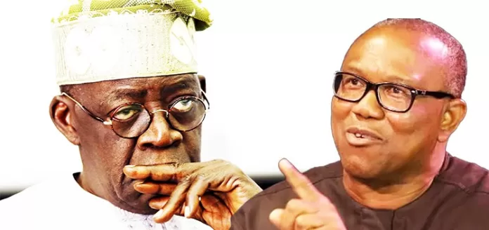 Bola Tinubu and Peter Obi