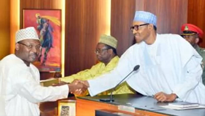 Muhammadu Buhari and Mammud Yakubu Muhammadu Buhari and Mammud Yakubu