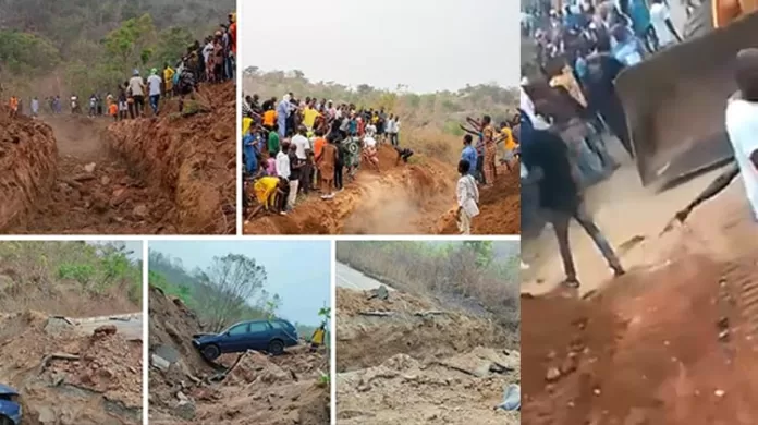 Yahaya Bello Blocks Road in Kogi State