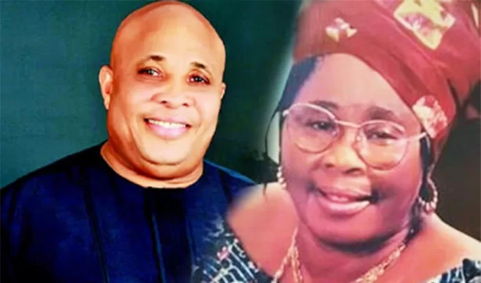 Martin Agbaso and his Mother
