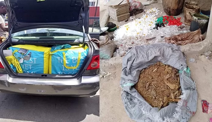 NDLEA Interceps Drug in Toyora Corolla NDLEA Interceps Drug in Toyora Corolla