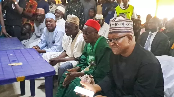 Peter Obi with Muslims in Anambra State Peter Obi with Muslims in Anambra State