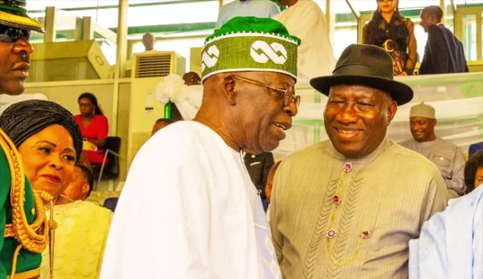 Bola Tinubu and Goodluck Jonathan