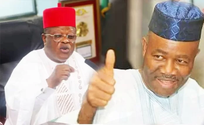 Dave Umahi and Godswill Akpabio