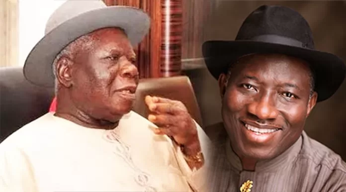 Edwin Clark and Goodluck Jonathan