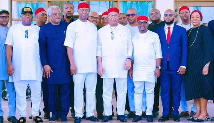 Hope Uzodimma with the Imo Lawmakers Hope Uzodimma with the Imo Lawmakers