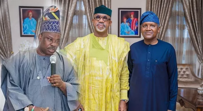 Ibikunle Amosun and Dapo Abiodun and Aliko Dangote