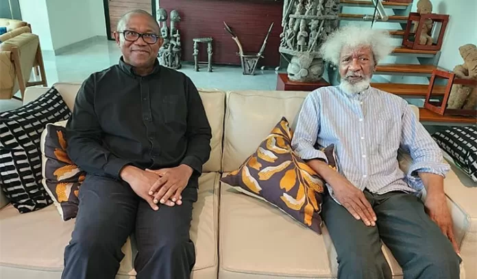 Peter Obi and Wole Soyinka
