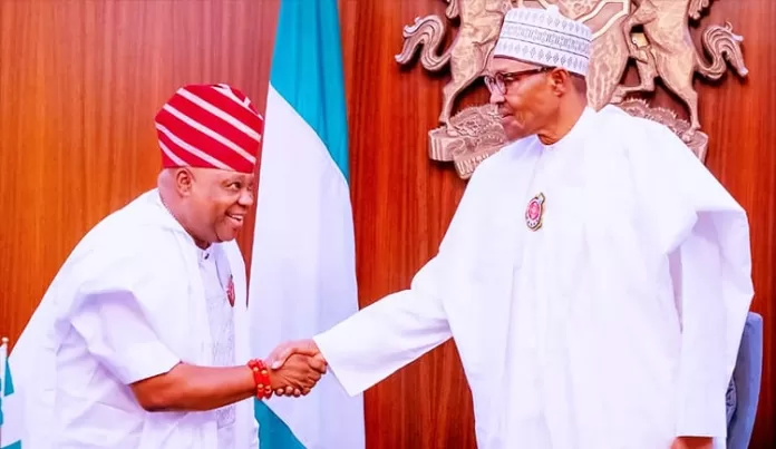 President Buhari and Adeleke