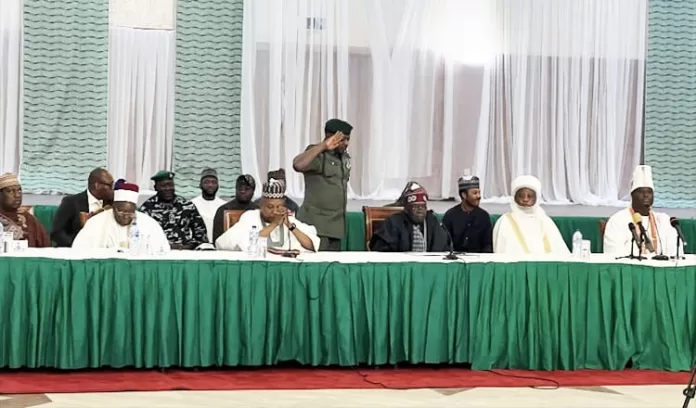 Bola Tinubu with Royal Fathers