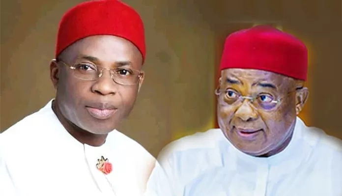 Ikedi Ohakim and Hope Uzodimma