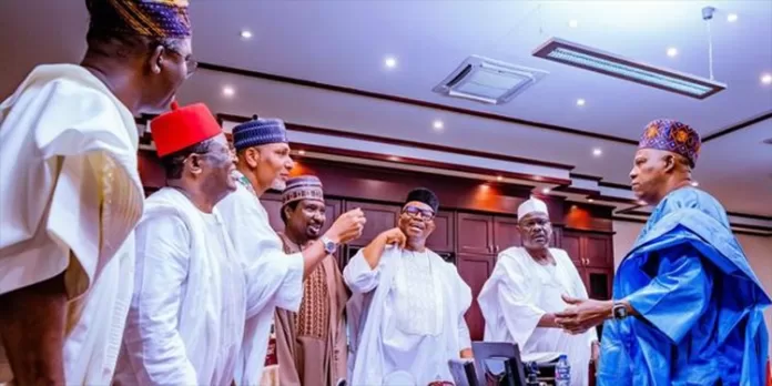 Kashim Shettima and NEC Members