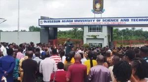 Olusegun Agagu University Protest