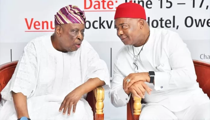 Olusegun Osoba and Hope Uzodimma