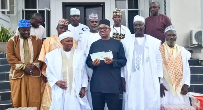 Peter Obi with Akwa Muslim Community
