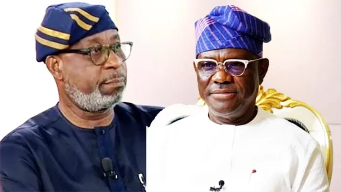 Dele Alake and Nyesom Wike Dele Alake and Nyesom Wike