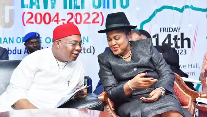 Hope Uzodimma with Mary Odili
