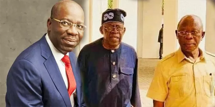 Oshiomhole and Bola Tinubu and Godwin Obaseki