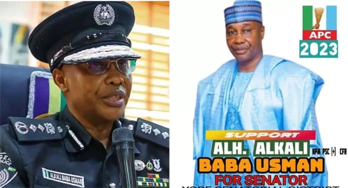 Usman Alkali Baba and His Poster