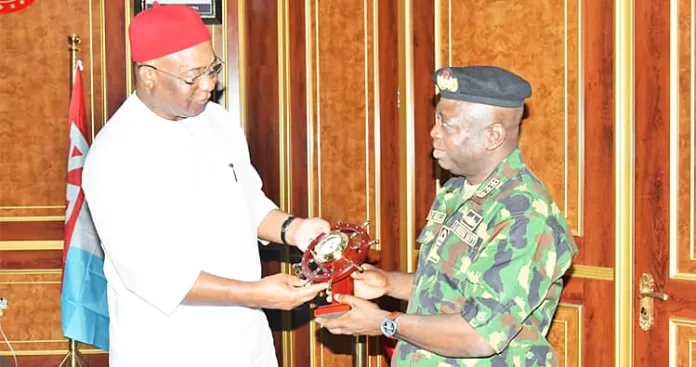 Vice Admiral Emmanuel Ikechukwu Ogalla with Hope Uzodimma