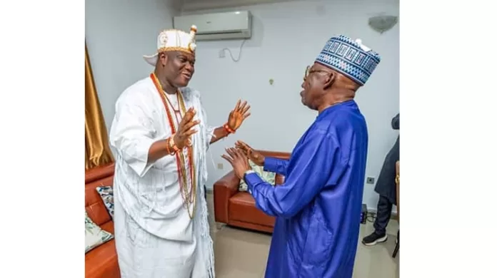 Bola Tinubu and Ooni of ife