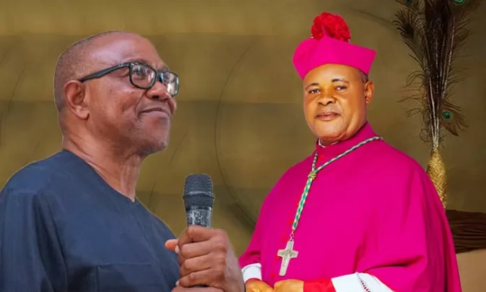 Bishop Okoye Jonas Benson and Peter Obi