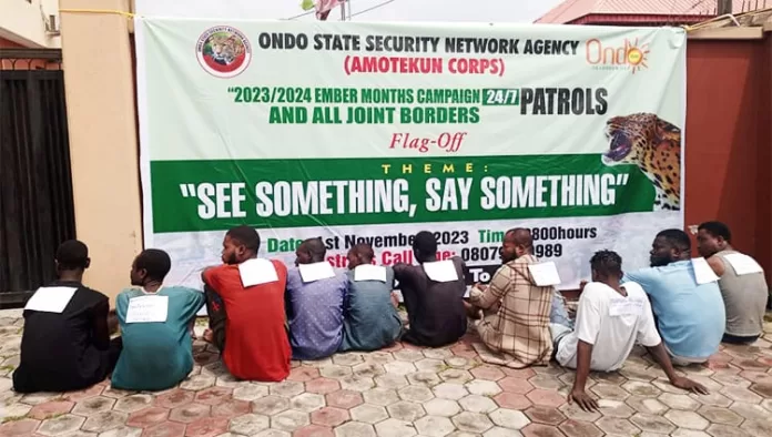 Crime Suspects Arrested by Amotekun