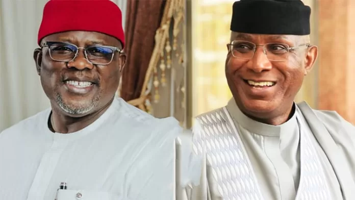 Sheriff Oborevwori and Ovie Omo-Agege